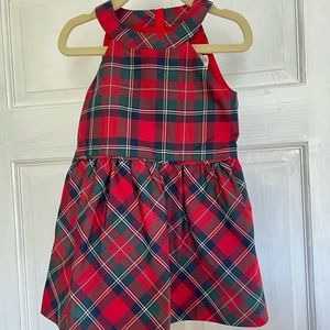 NWT Toddler Girl Vineyard Vines Merry Plaid Party Dress - 3T